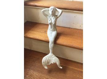 Cast Iron Mermaid Shelf Or Stair Sitter