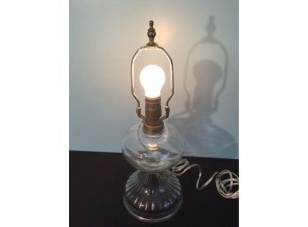 Electrified Oil Lamp In Working Condition