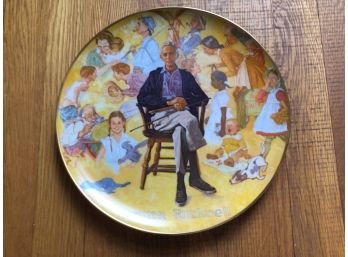 Norman Rockwell Remembered Official Tribute Plate 1979
