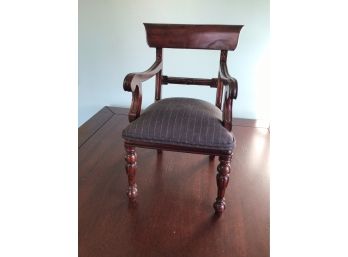 Elegant Doll Chair With Fabric Seat