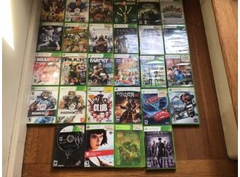 XBox 360 Video Games Lot Of 34 Games
