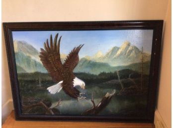 Eagles Landing Oil Painting 40 X 28