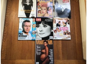 Seven Celebrity Magazines And Tribute Issues Audrey Hepburn Princess Grace Paul Newman More