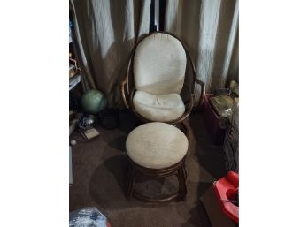 Rattan Swivel Chair