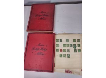 2 Old World Stamp Books