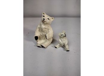 Ceramic Arts Studio Polar Bear Salt And Pepper Shakers