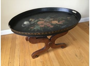 Stunning Large Floral Tray Table