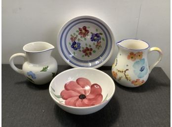 4 Piece Picture And Bowl Lot