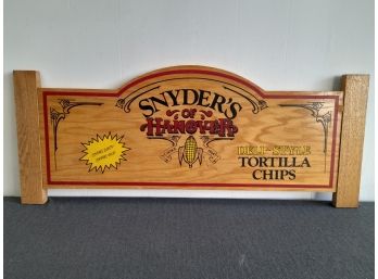 Snyder's  Wood Sign