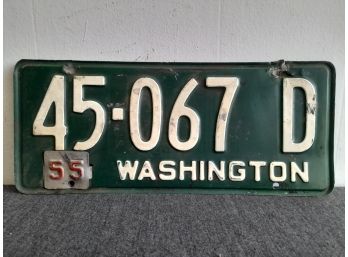 Wahington 45067D License Plate