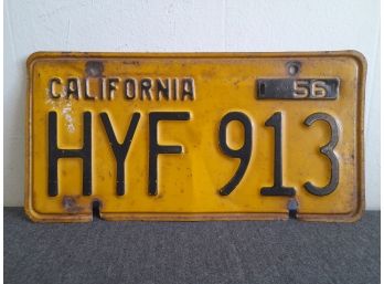California HYF913 License Plate