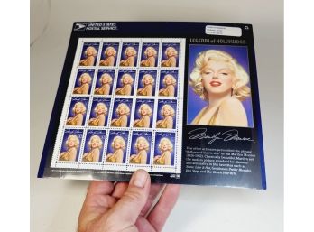 Marilyn Monroe's Legends Of Hollywood  U S Postage  20  32 Cent Stamp Sheet SEALED