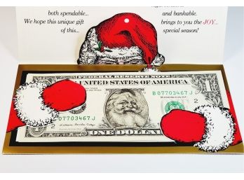 Santa Claus  $1 Dollar Bill Stop & Shop  Merry Christmas Currency Bank Note
