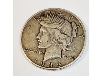 1934 Peace Silver Dollar(better Date )
