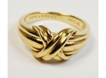 Vintage Tiffany & Co Vintage 18k Yellow Gold 1990 Knot Ring ($2500 Retail)