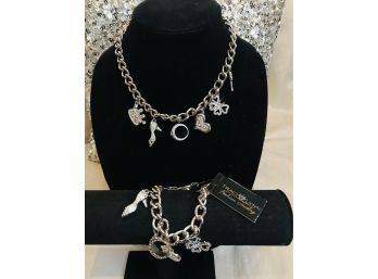 HEARTY Charm Bracelet And Necklace From Traci Lynn
