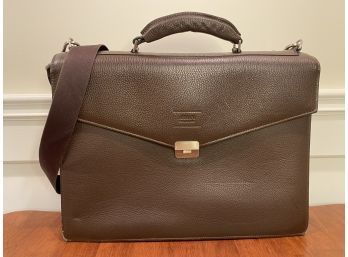 Beautiful Brown Leather Armani Briefcase