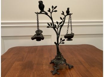 Iron Tree With Iron Birds And Frog Feet