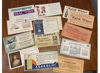 Group Of 16 Vintage Product Advertisement Cards