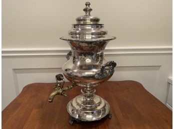 Gorgeous Silverplate Samovar  From The Van Bergh S P Co.