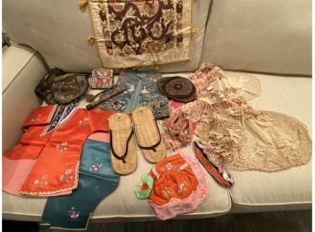 Lot Of Vintage Asian Clothing Mostly Childrens