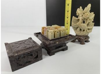 Asian Soap Stone Carvings