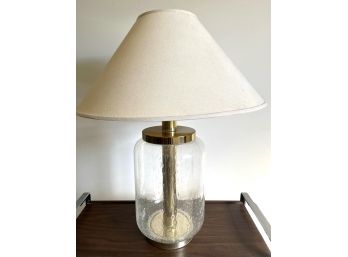 Bottle Jar Cosmo Hand Blown Table Lamp With Wedge Shade
