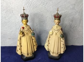 Vintage Finarts Product Religious Statues Lot Of 2