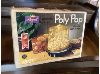 Regal Automatic Electric Poly Pop Butter Cup Corn Popper