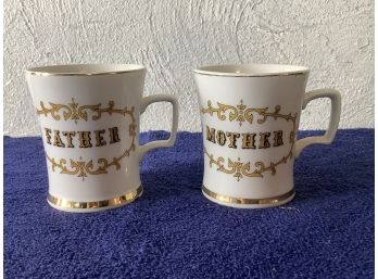 Mother And Father Pair Of Mugs