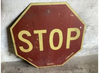 State Traffic Commission Stop Sign