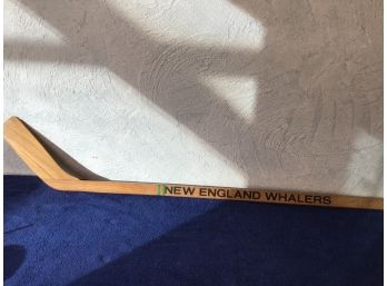 Signed New England Whalers Hockey Stick