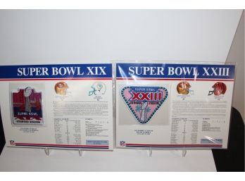1985 & 1989 Super Bowls XIX & XXIII SF 49ers Wins - Patches Only