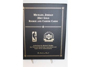 Michael Jordan Upper Deck 22kt Gold Rookie & Career Cards Set