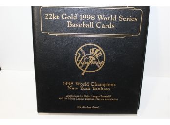 1998 New York Yankees World Series 22 KT Gold Card Set - Danbury Mint (32) Great Gift