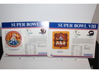 1973 & 1974 Super Bowl VII & VIII Miami Dolphins Win - Patches Only