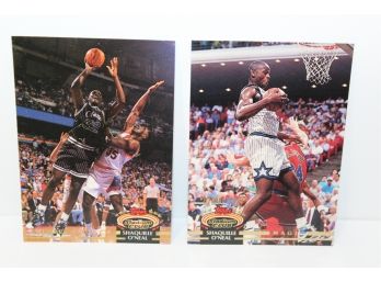 2 Shaquille O'Neil Rookie Cards Topps Stadium Club 1992-93