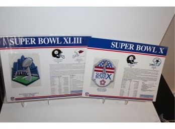 1976 & 2009 Super Bowl Patches - Steelers Wins