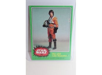 1977 Star Wars Luke Skywalker Card 4th Series #264 & 1977 Droids Card #33.