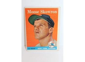 1958 Topps Bill 'Moose' Skowron - NY Yankees
