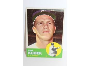 1963 Topps NY Yankees Tony Kubek
