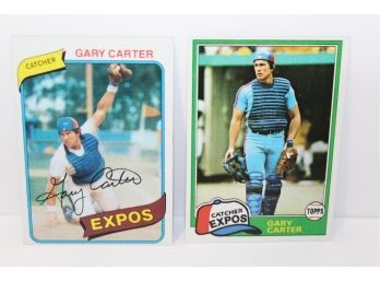 1980 & 1981 Topps Gary Carter HOF