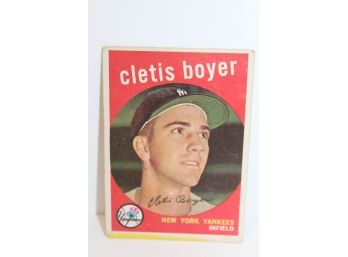 1959 Clete (Cletis) Boyer Yankees