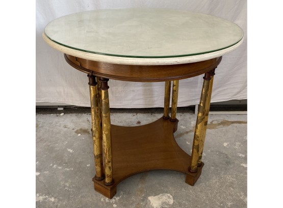 Occasional Table With Glass Top
