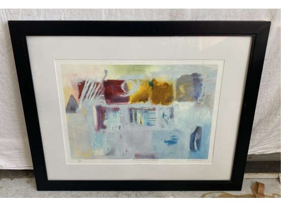 Framed Pencil Signed And Numbered Print By Local Artist Linda Clayton