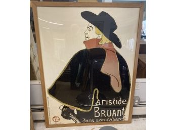Very Large Framed Lautrec Print