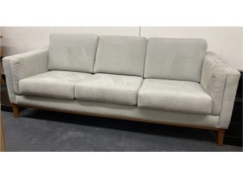 Pale Green Microfiber Couch