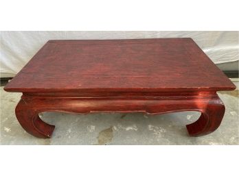 Red Lacquered Low Table