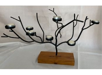 Iron 'Tree' Candle Holder