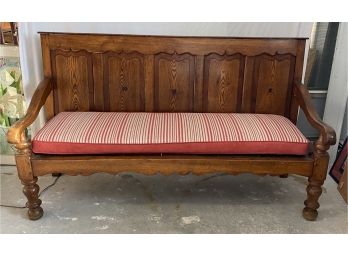 Handsome Vintage Scandinavian Feeling Bench With Beautiful Finish And Detail